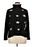 retrology Stars Black Turtleneck Sweater Size 1X - photo 1