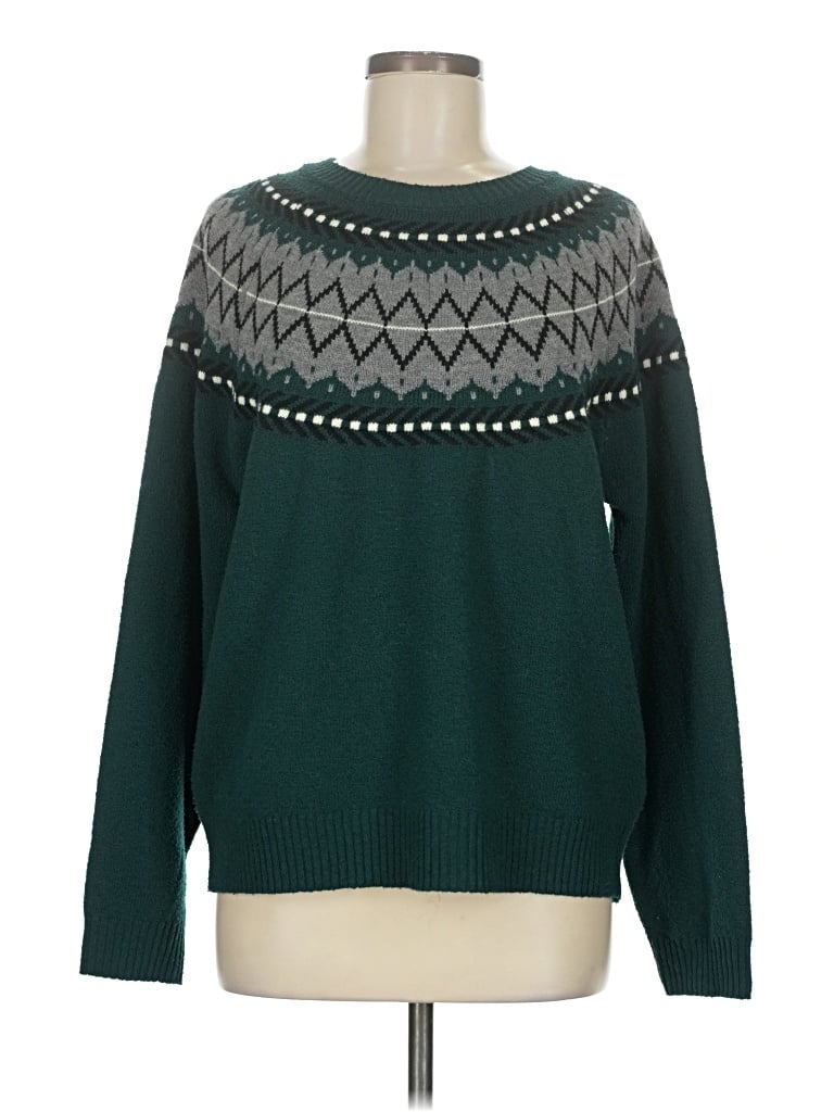 Pre-owned Weatherproof Pullover Sweater In Green