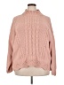 Absolutely Famous 100% Polyester Pink Turtleneck Sweater Size 2X - photo 1