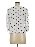 Cato 100% Rayon Polka Dots White 3/4 Sleeve Blouse Size M - photo 2