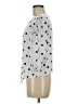 Cato 100% Rayon Polka Dots White 3/4 Sleeve Blouse Size M - photo 5