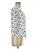 Cato 100% Rayon Polka Dots White 3/4 Sleeve Blouse Size M - photo 4