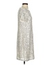 MSK Metallic Silver Cocktail Dress Size S - photo 4
