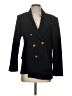 Fashion 100% Polyester Black Blue Blazer Size S - photo 1