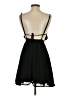 The Hanger 100% Polyester Solid Black Casual Dress Size S - photo 2