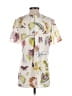 Adam Lippes 100% Polyester Ivory White Short Sleeve Blouse Size 0 - photo 2