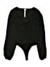 Intimately by Free People 100% Polyester Black Long Sleeve Blouse Size XS - photo 1