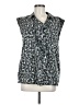 Simply Vera Vera Wang 100% Polyester Gray Sleeveless Blouse Size M - photo 1