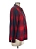 Vanilla Star Plaid Red Long Sleeve Button-Down Shirt Size M - photo 4