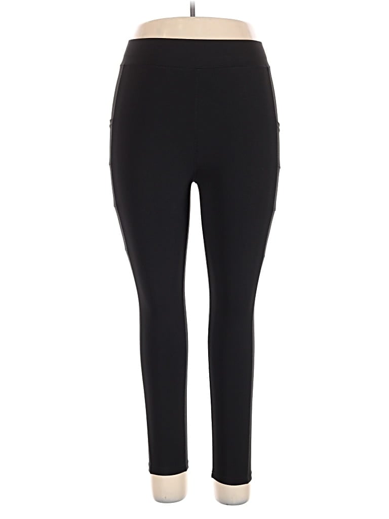 Pre-owned Pop Fit Active Pants In Black