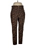 Terra & Sky Animal Print Brown Casual Pants Size 0X - photo 1