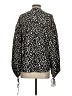Bardot 100% Polyester Animal Print Black Long Sleeve Blouse Size XXS - photo 2