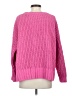American Eagle Outfitters 100% Polyester Solid Pink Pullover Sweater Size XS - photo 2