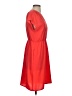 Halogen 100% Polyester Solid Red Orange Casual Dress Size XS - photo 4