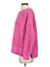 American Eagle Outfitters 100% Polyester Solid Pink Pullover Sweater Size XS - photo 5