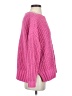 American Eagle Outfitters 100% Polyester Solid Pink Pullover Sweater Size XS - photo 4