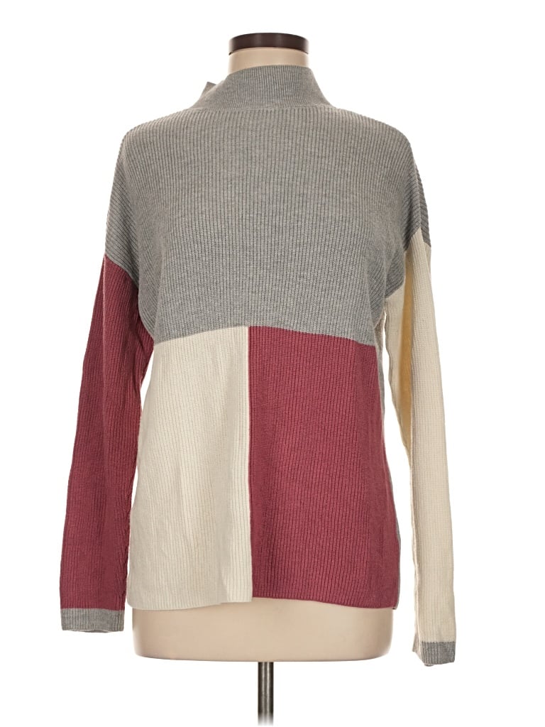 Pre-owned Apt. 9 Turtleneck Sweater In Gray