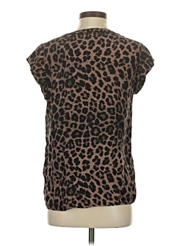 Joie Short Sleeve Silk Top (view 2)