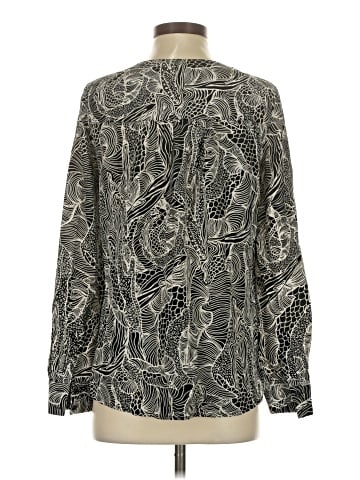 Diane von Furstenberg Long Sleeve Silk Top (view 2)