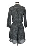 Lush 100% Polyester Print Gray Casual Dress Size S - photo 2