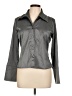 Copper Key Metallic Gray Long Sleeve Blouse Size L - photo 1