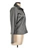 Copper Key Metallic Gray Long Sleeve Blouse Size L - photo 4