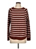Pink Clover 100% Polyester Stripes Brown Pullover Sweater Size L - photo 1