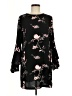 Leith 100% Polyester Floral Black Casual Dress Size M - photo 1