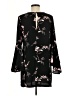 Leith 100% Polyester Floral Black Casual Dress Size M - photo 2