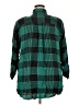Blakely 100% Viscose Plaid Green 3/4 Sleeve Button-Down Shirt Size 3X - photo 2