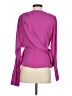 Atlein Collective 100% Polyester Purple Long Sleeve Blouse Size 2 - photo 2