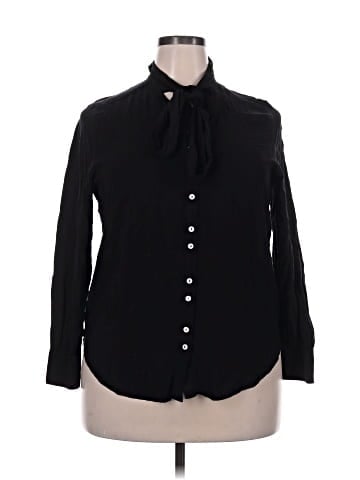 M&S Collection Long Sleeve Button-Down Shirt (view 1)