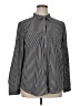 Grace Stripes Black Long Sleeve Blouse Size XL - photo 1