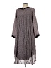 DR2 100% Rayon Houndstooth Gray Casual Dress Size M - photo 2