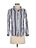 Rails 100% Rayon Stripes Blue Long Sleeve Button-Down Shirt Size S - photo 1