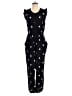 Talbots 100% Polyester Polka Dots Black Jumpsuit Size 8 - photo 1