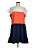 Assorted Brands Color Block Orange Casual Dress Size M - photo 1