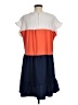 Assorted Brands Color Block Orange Casual Dress Size M - photo 2