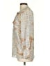 Eleventy Print Silver 3/4 Sleeve Blouse Size L (estimated) - photo 5