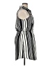 Bebop 100% Polyester Stripes Gray Casual Dress Size XL - photo 4
