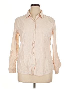 Sigrid Olsen Long Sleeve Button Down Shirt