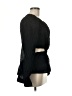 Something Navy Black Long Sleeve Blouse Size M - photo 4