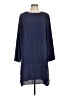 H By Halston 100% Polyester Solid Blue Casual Dress Size L - photo 1