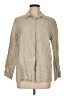 Jillian Jones Tan Long Sleeve Button-Down Shirt Size M - photo 1