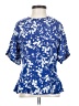 H&M 100% Viscose Blue Short Sleeve Blouse Size 2 - photo 1
