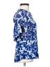 H&M 100% Viscose Blue Short Sleeve Blouse Size 2 - photo 4