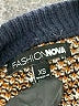 Fashion Nova 100% Acrylic Chevron-herringbone Blue Pullover Sweater Size XS - photo 7