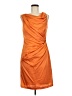 Max and Cleo 100% Polyester Orange Cocktail Dress Size 8 - photo 1