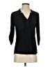 Calvin Klein Black 3/4 Sleeve Blouse Size XS - photo 1