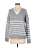 Design History Stripes Gray Pullover Sweater Size S - photo 1